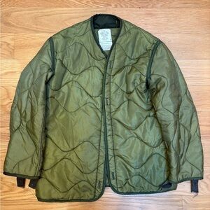 Olive Green Military Liner Jacket